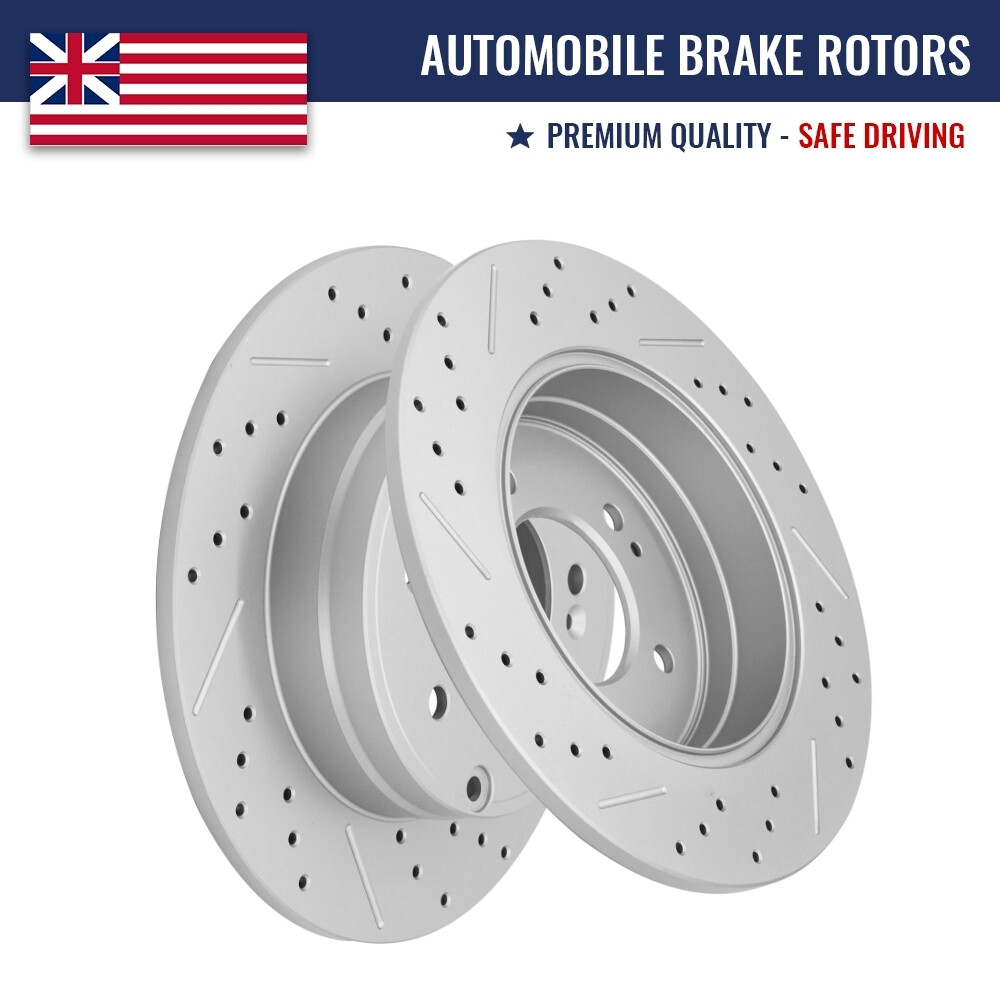 Rear Disc Brake Rotors Kit For Hyundai Sonata Tucson Kia Optima Cadenza Azera