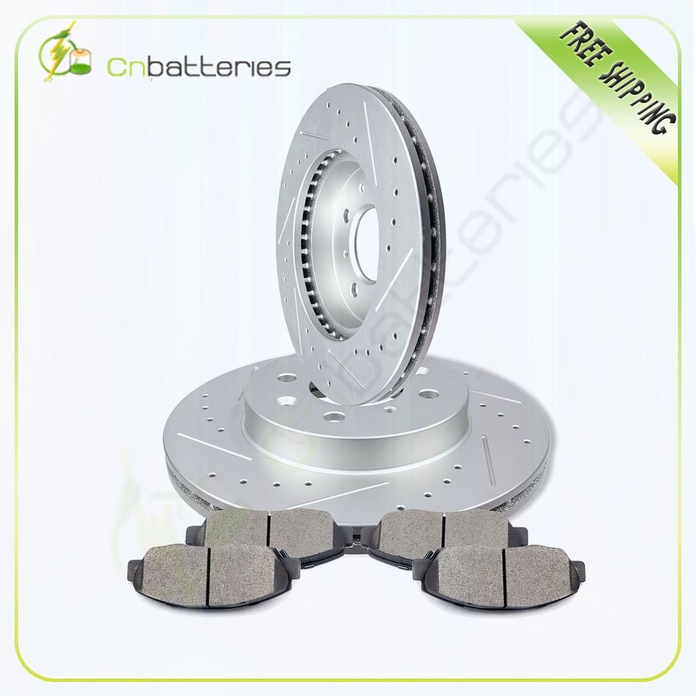 Front Brake Rotors And Ceramic Pads For Honda Civic EX LX 1999-2005