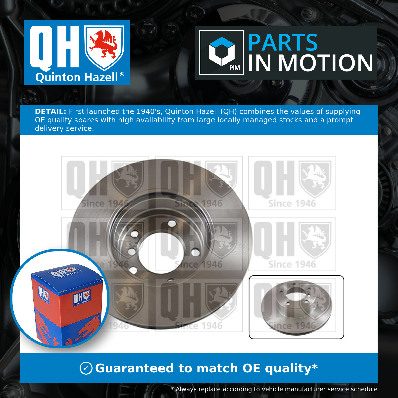 2x Brake Discs Pair Vented fits BMW 530D E39 3.0D Front 98 to 00 296mm Set QH