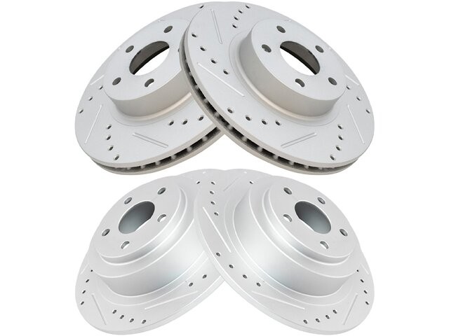 Front and Rear DIY Solutions Brake Rotor Set fits Subaru Legacy 1999-2004 16BFJC