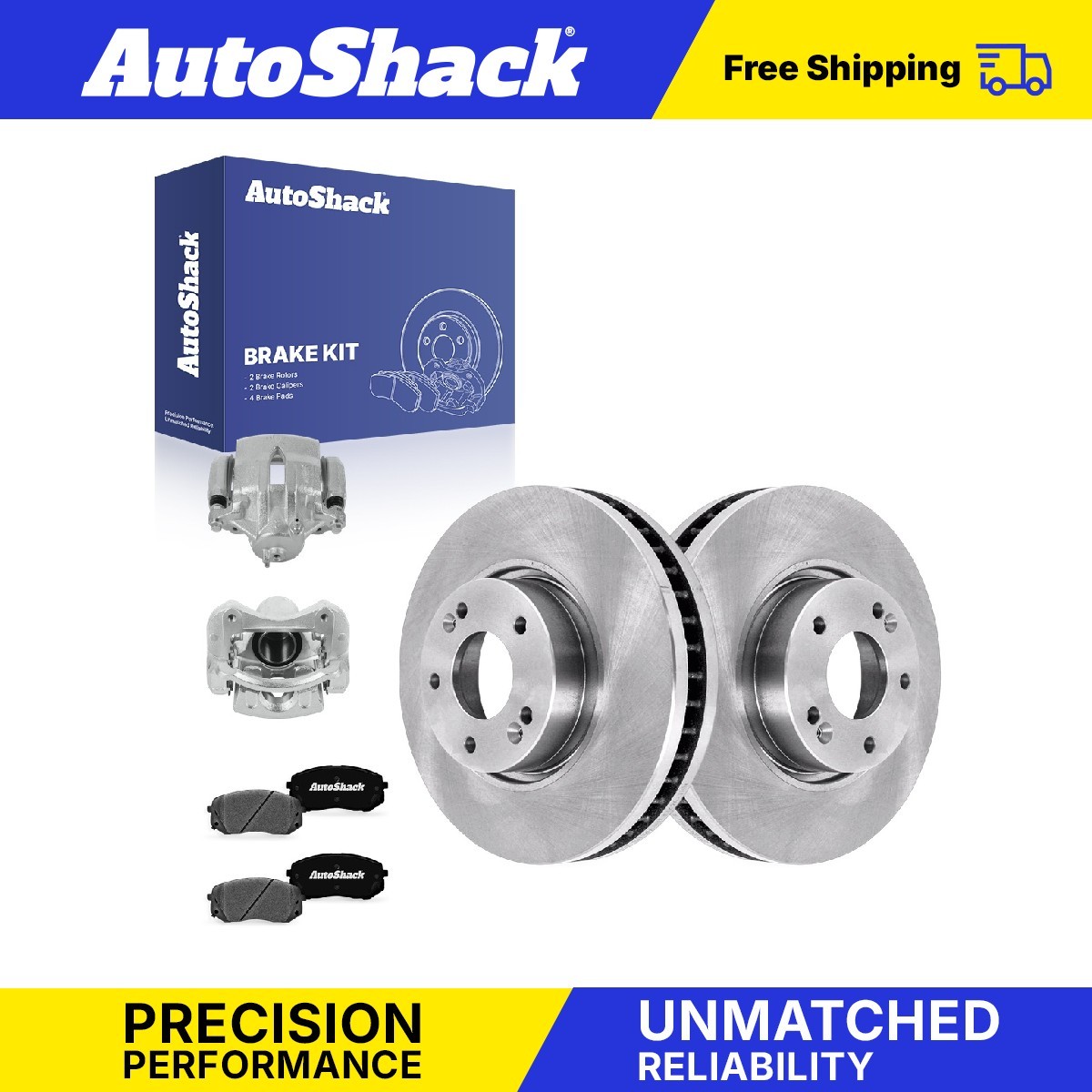 Front Brake Rotors Ceramic Pads Calipers for Hyundai, Tucson 2010-2015