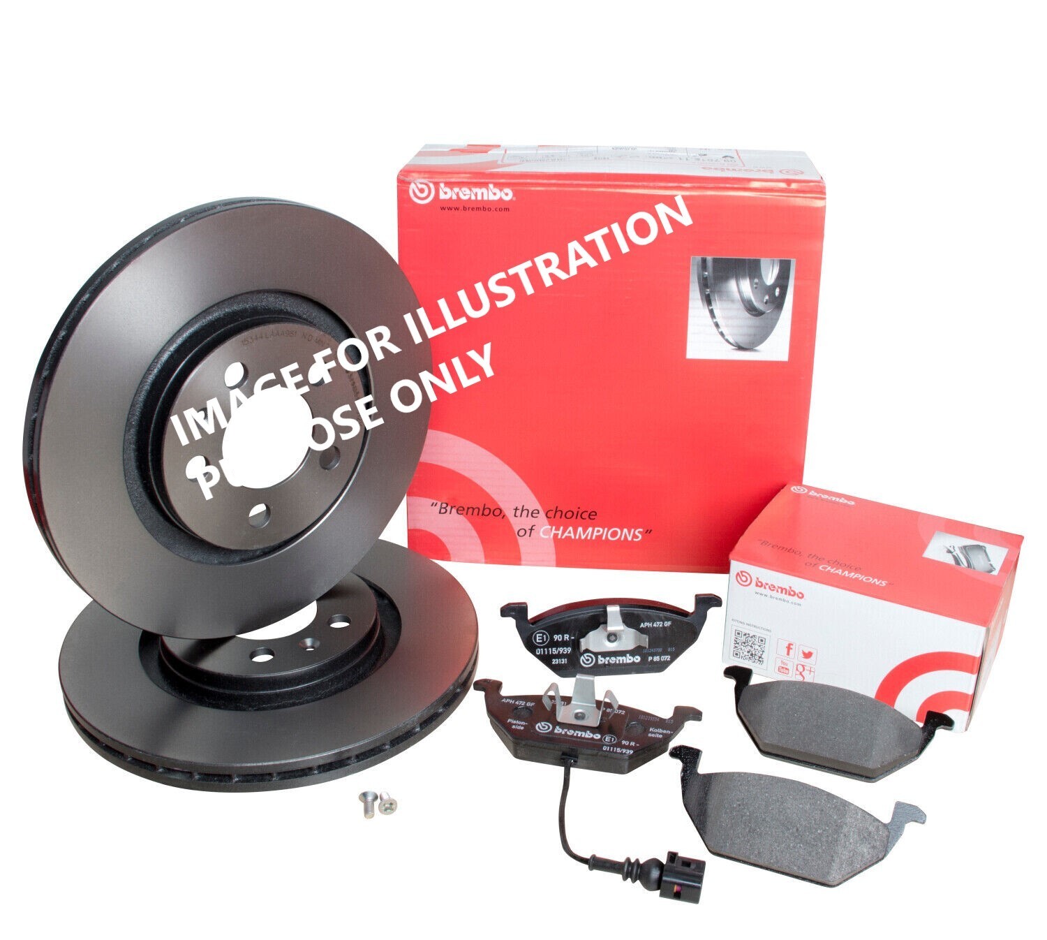 FOR FORD Escort 1.4 CFi MK 5 BREMBO FRONT BRAKE DISCS 239,5MM & BRAKE PADS SET