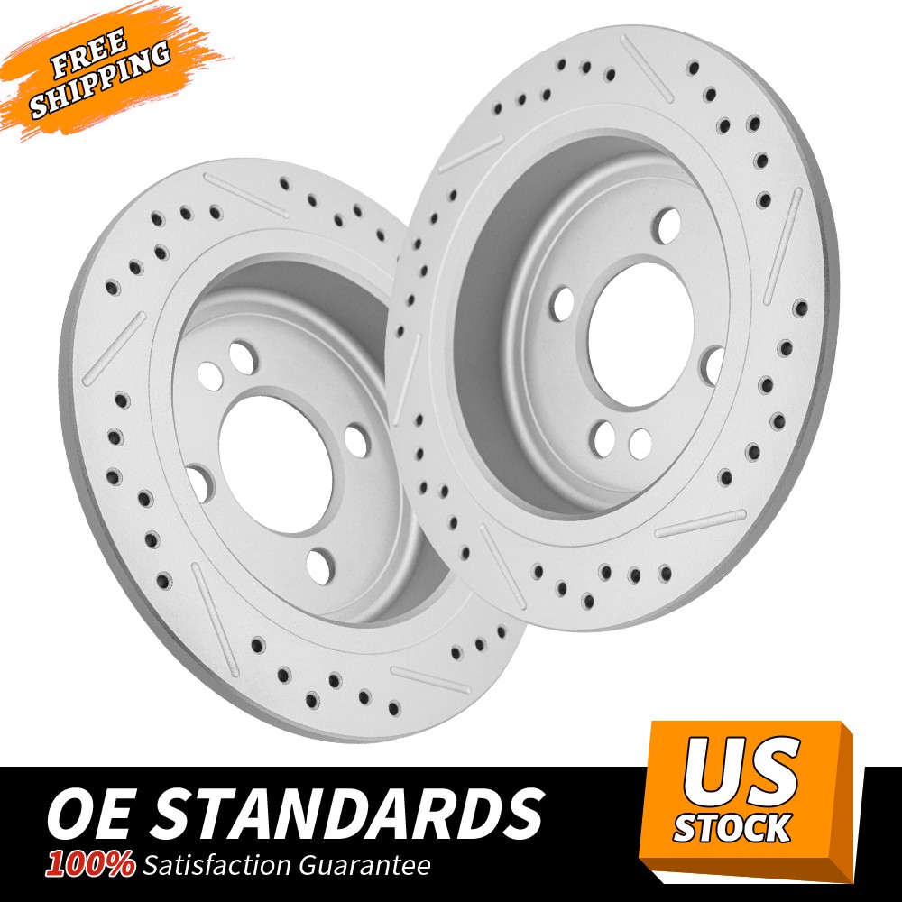 259mm Rear Drilled Brake Disc Rotors for Mini Cooper 2007 – 2013 2014 2015