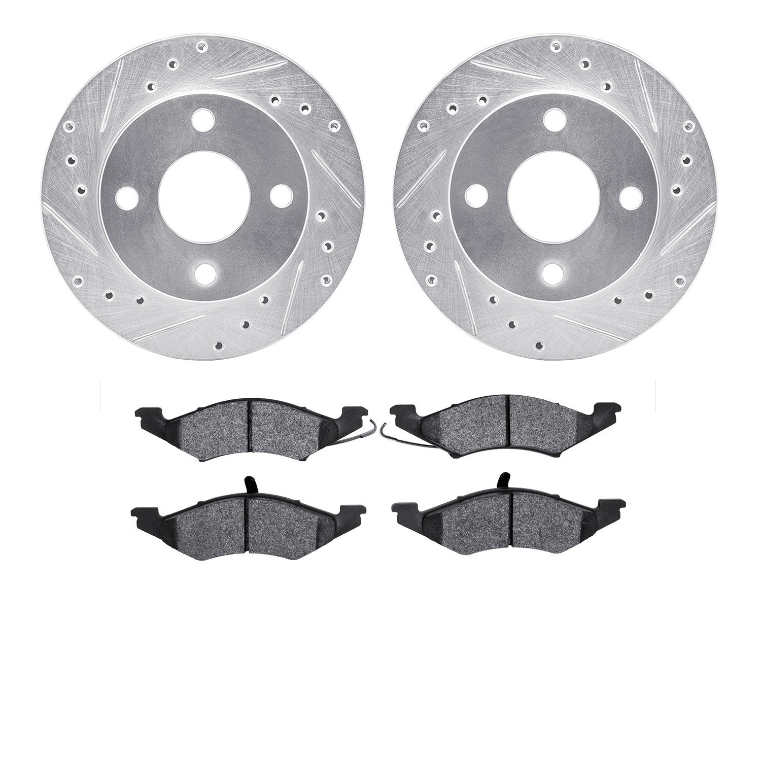 Dynamite Friction Disc Brake Kit for Tempo, Topaz, Escort, Lynx, LN7 7502-55029