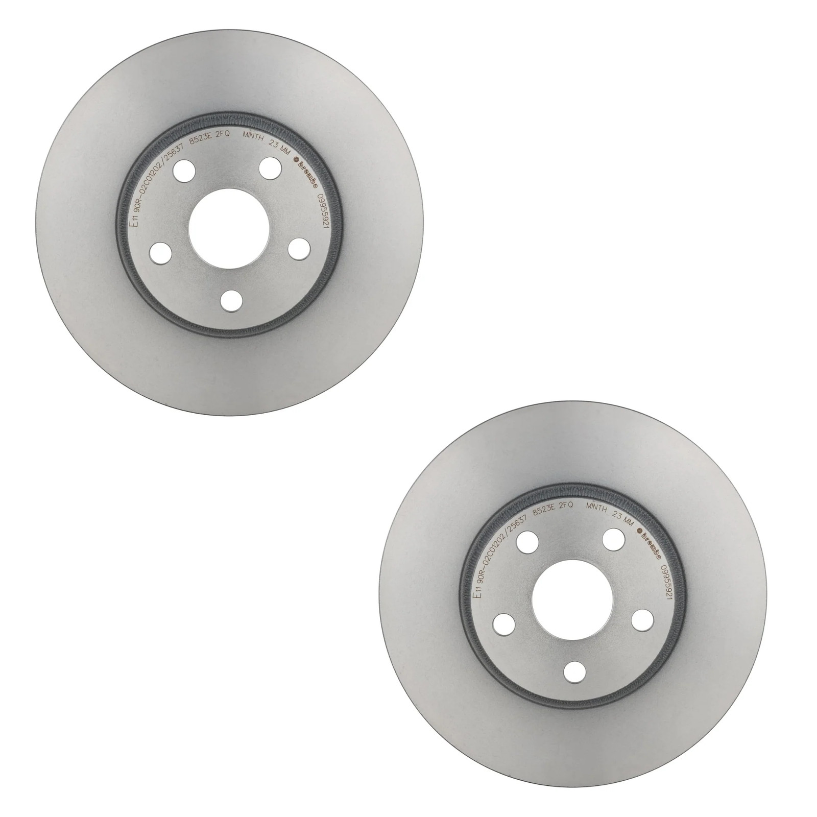 Brembo 09.9559.21 Front Disc Brake Rotor UV Coated 275mm – Set of 2