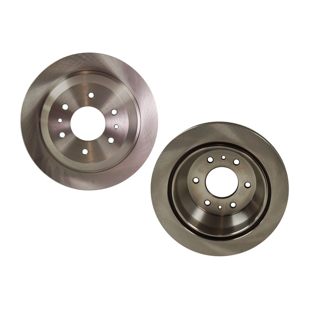 For GMC Envoy XUV 2004 2005 Brake Discs Rear | Pair | Cast Iron | Plain Surface