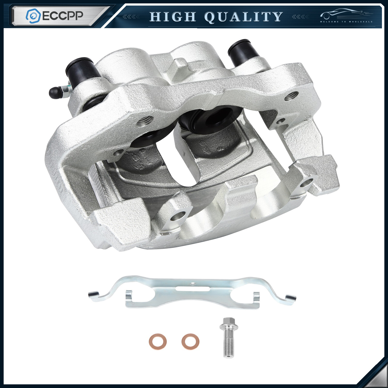 Front Right Brake Caliper 1Pc New Set Zinc For 2011-2018 Dodge Durango 18B5296