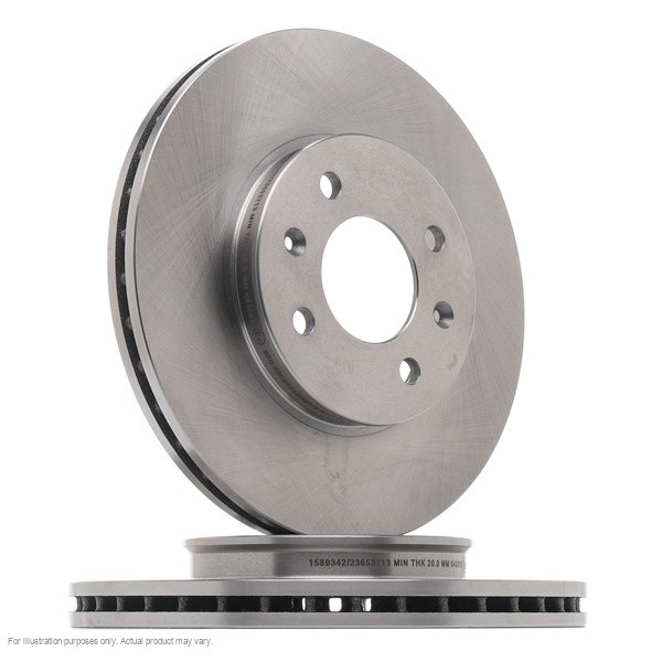 2X APEC Front Brake Discs for KIA RIO IV 2017- 256mm Vented SDK6957