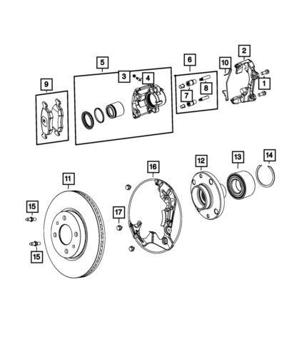 Genuine Mopar 2014-2017 Fiat 500L Front Brake Rotor 2AMV1086AA