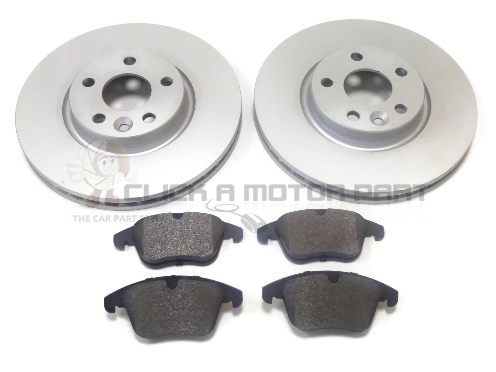 FORD GALAXY MK3 & MK4 06-15 FRONT 2 BRAKE DISCS AND PADS SET (CHECK SIZE CHOICE)