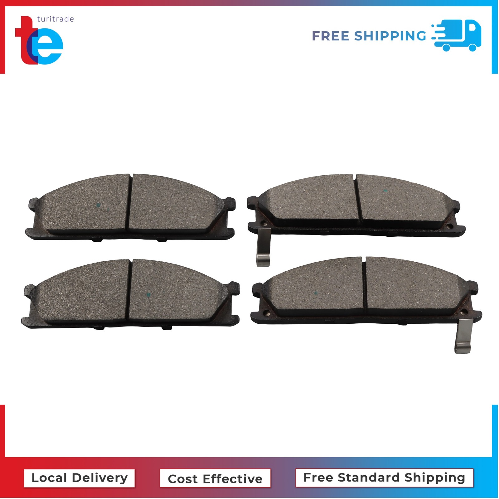 For Nissan D21 Pathfinder Pickup Front Disc Brake Rotors + Ceramic Brake Pads