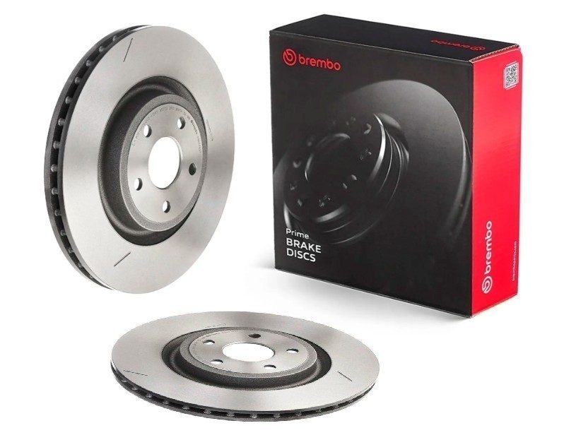 Brembo 09.N246.21 Prime UV Coated Grooved PVT Brake Rotors – Front Pair