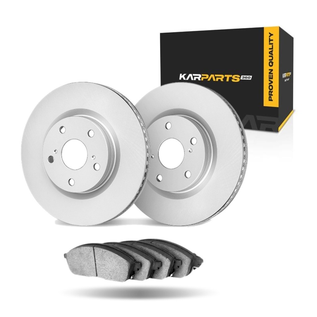 For BMW 528xi/535xi 2008 Brake Set Front | Vented | 5 Lugs | Plain Rotor Style