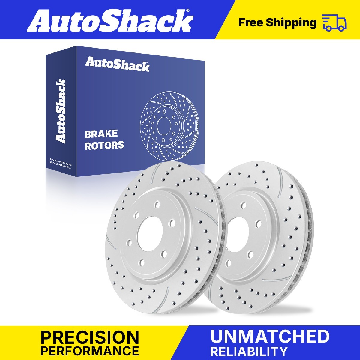 Front Drilled Slotted Brake Rotors Pair for Nissan Frontier Xterra 4.0L V6