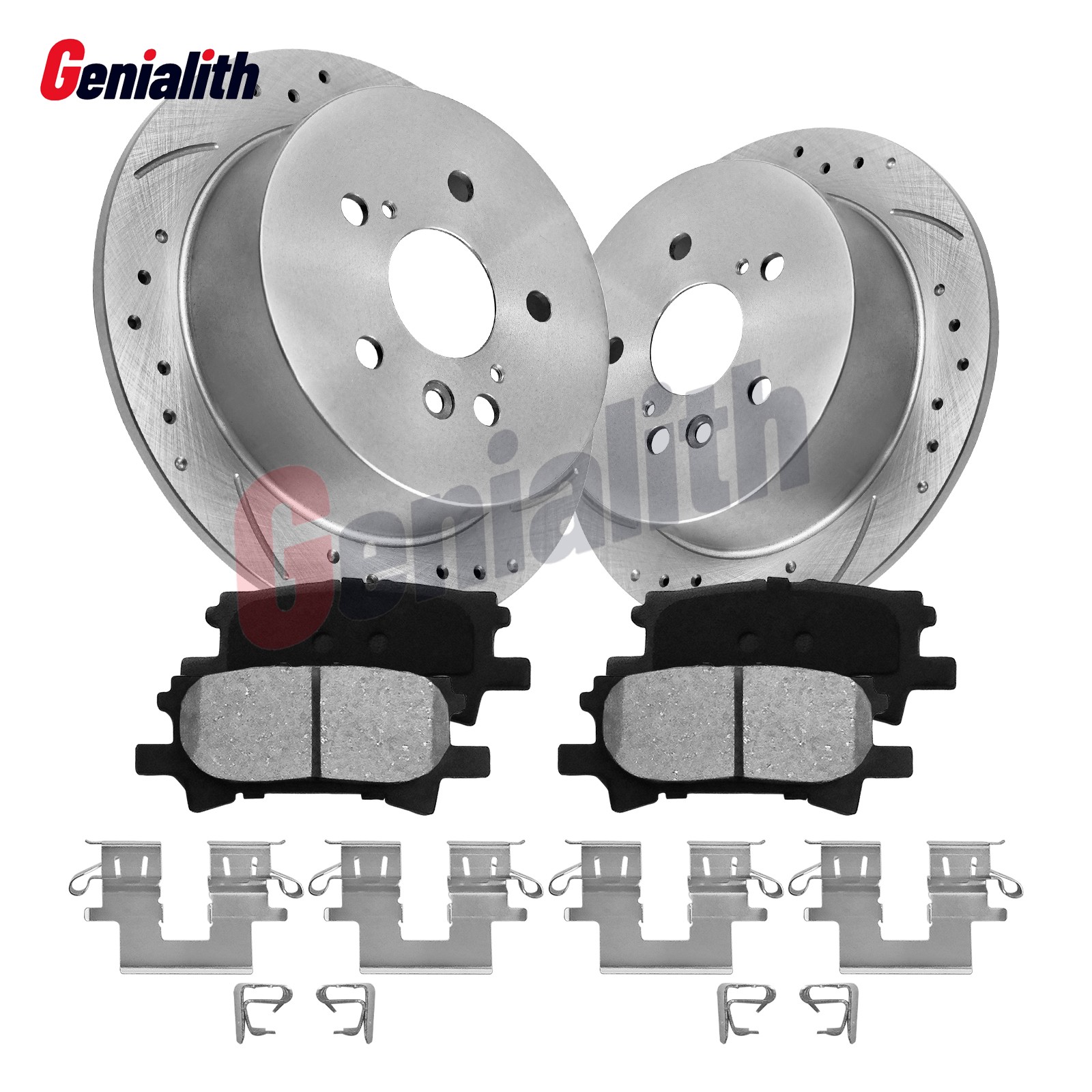 Rear Brake Rotors Brake Pads For 2004-2007 Toyota Highlander 04-06 Lexus RX330