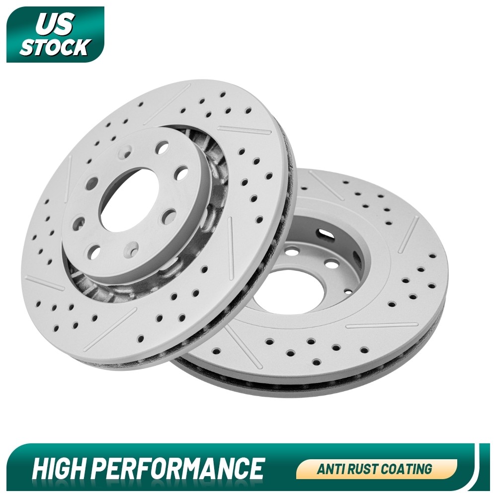 2PCS Front Disc Brake Rotors Set For Chevy Aveo5 Spark Wave5 G3 Swift+ 2004-2009