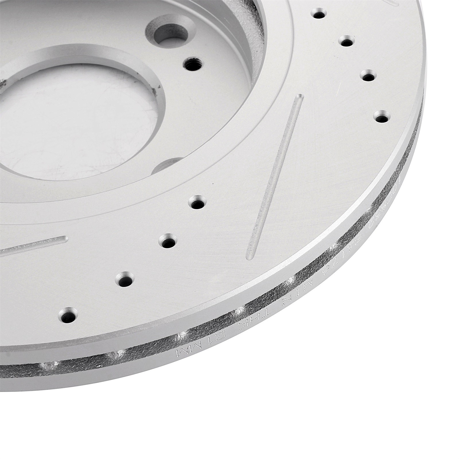 Front Drilled & Slotted Brake Discs Rotors For Ford Fiesta 11 – 13 G3000 Casting