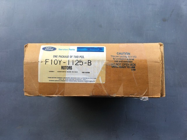 OEM NEW 1986-1991 FORD TAURUS/SABLE FRONT BRAKE ROTOR SET (2PC) F1OY 1125 B