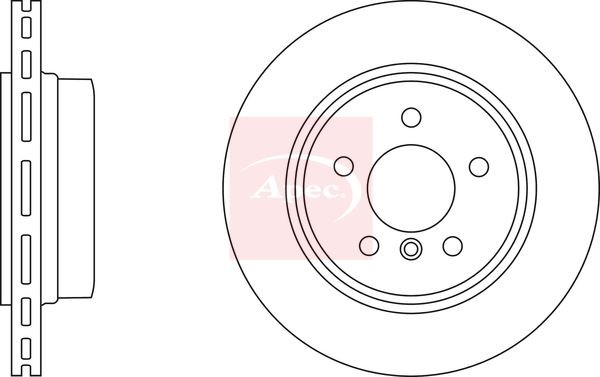 APEC DSK2368 Brake Disc Rear Vented Braking 320mm Outer Diameter Fits BMW X3