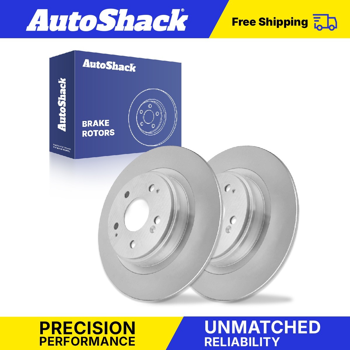 Rear Brake Rotors Pair for Acura, MDX 2017-2020, AWD FWD V6 3.0L 3.5L