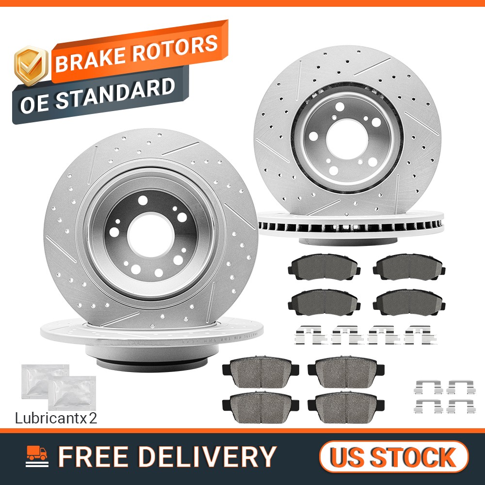 Front Rear Brake Rotors Pad for Ford Explorer Sport Trac Mercury Mountaineer