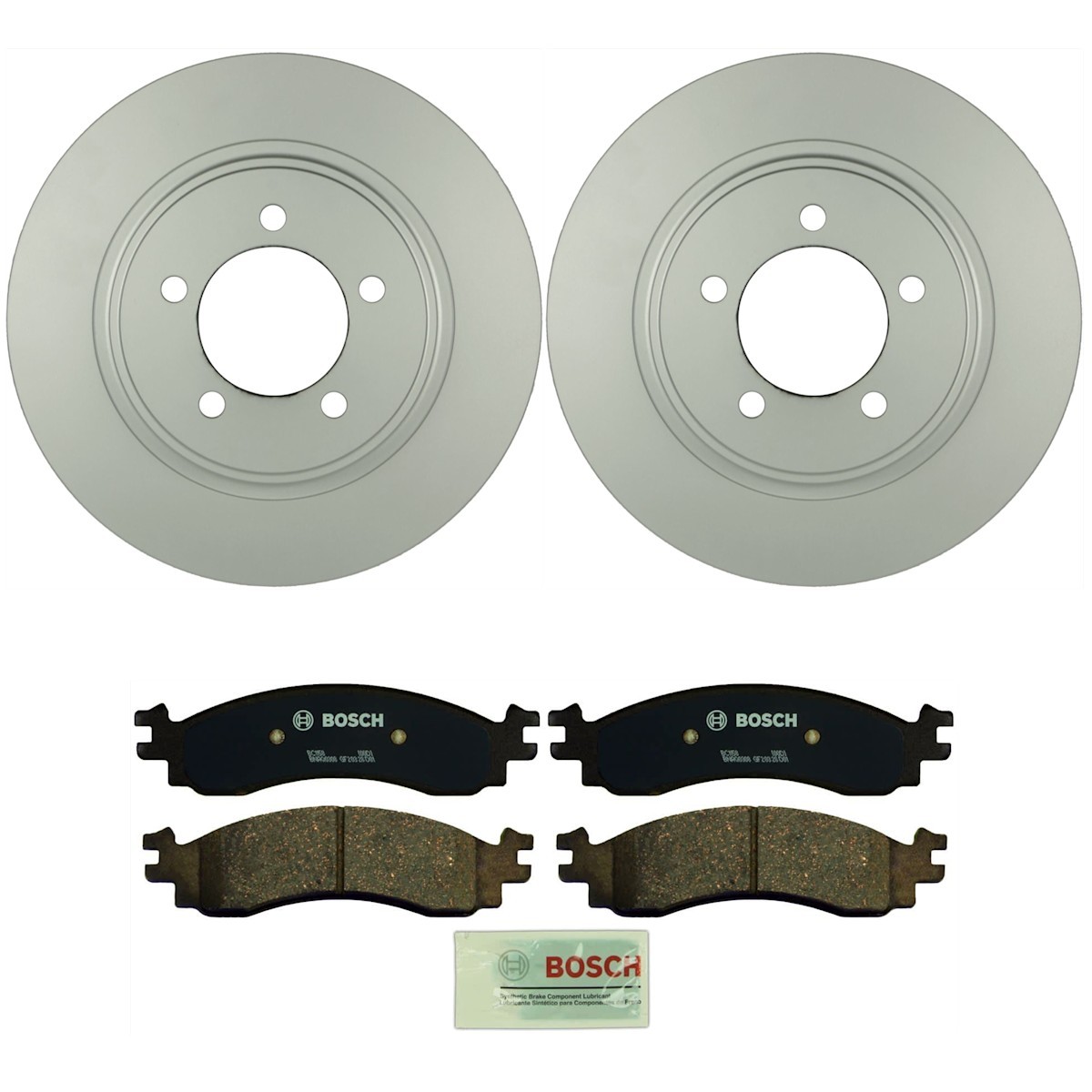 KIT-BS42624-045 Bosch 2-Wheel Set Brake Disc and Pad Kits Front for Explorer