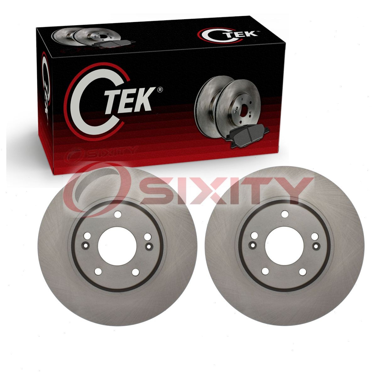 2 pc Centric Front Disc Brake Rotors for 2011-2016 Kia Optima 2.4L L4 iv