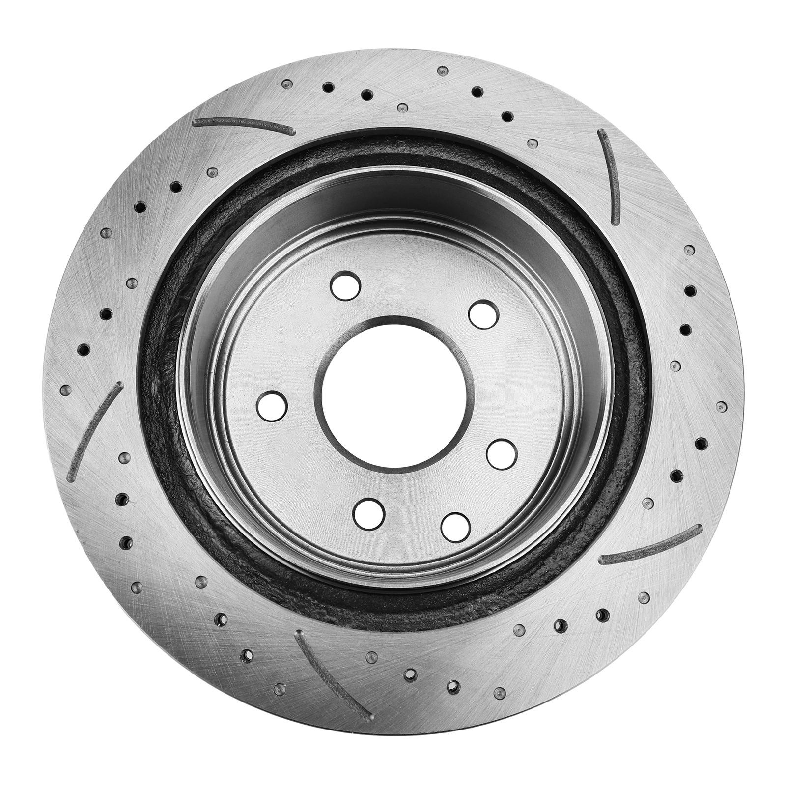 Front Rear Drilled Rotors Ceramic Pads for 2003-2005 INFINITI G35 Nissan 350Z