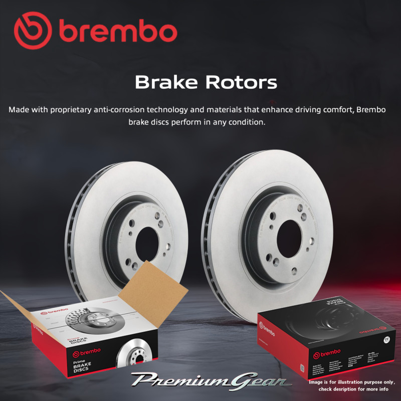 Front Brembo Brake Rotors 322mm for Mercedes Benz C-Class C204 S204 W204 07-16
