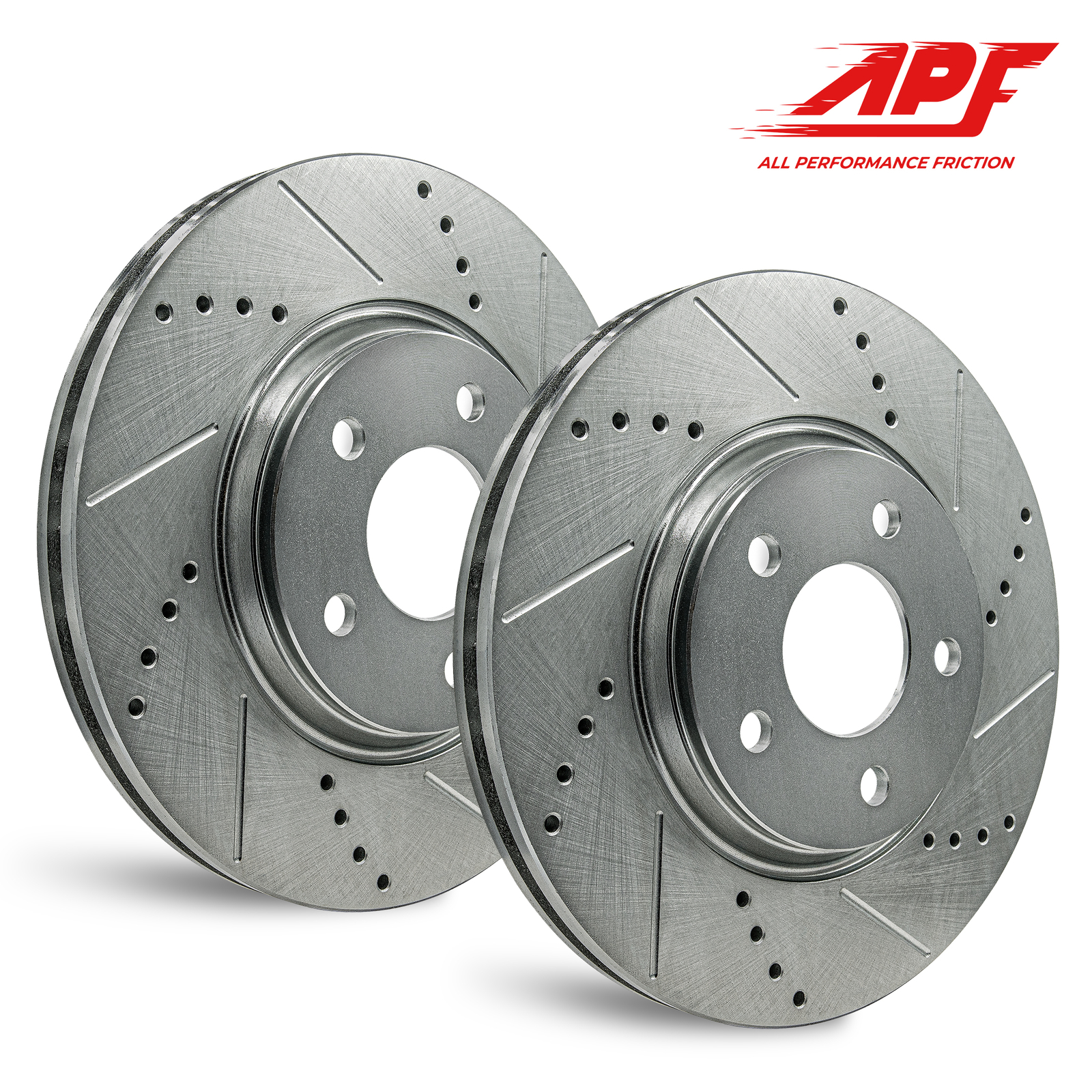 Rear Zinc Drill/Slot Brake Rotors for INFINITI Q60 2017-2019