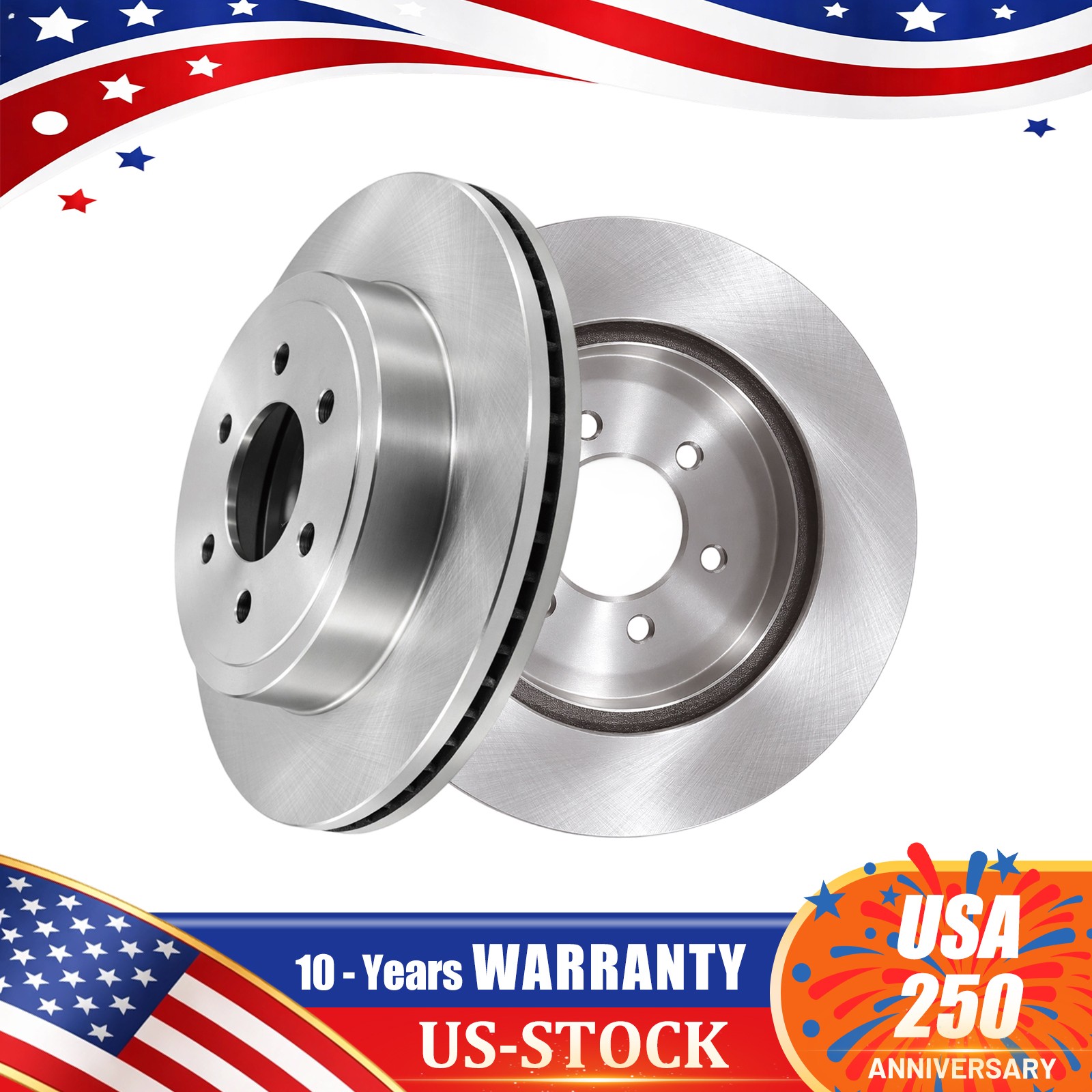 2-Pack FRONT Disc Brake Rotors Set for 2003 2004 Dodge Dakota 53014 53014
