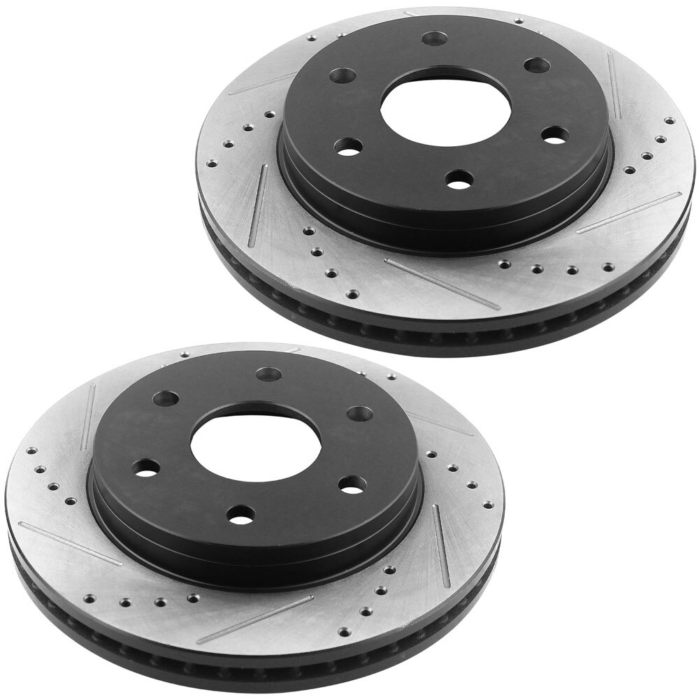 Front Rotors and Ceramic Brake Pads for Chevy Silverado GMC Sierra 1500 Yukon