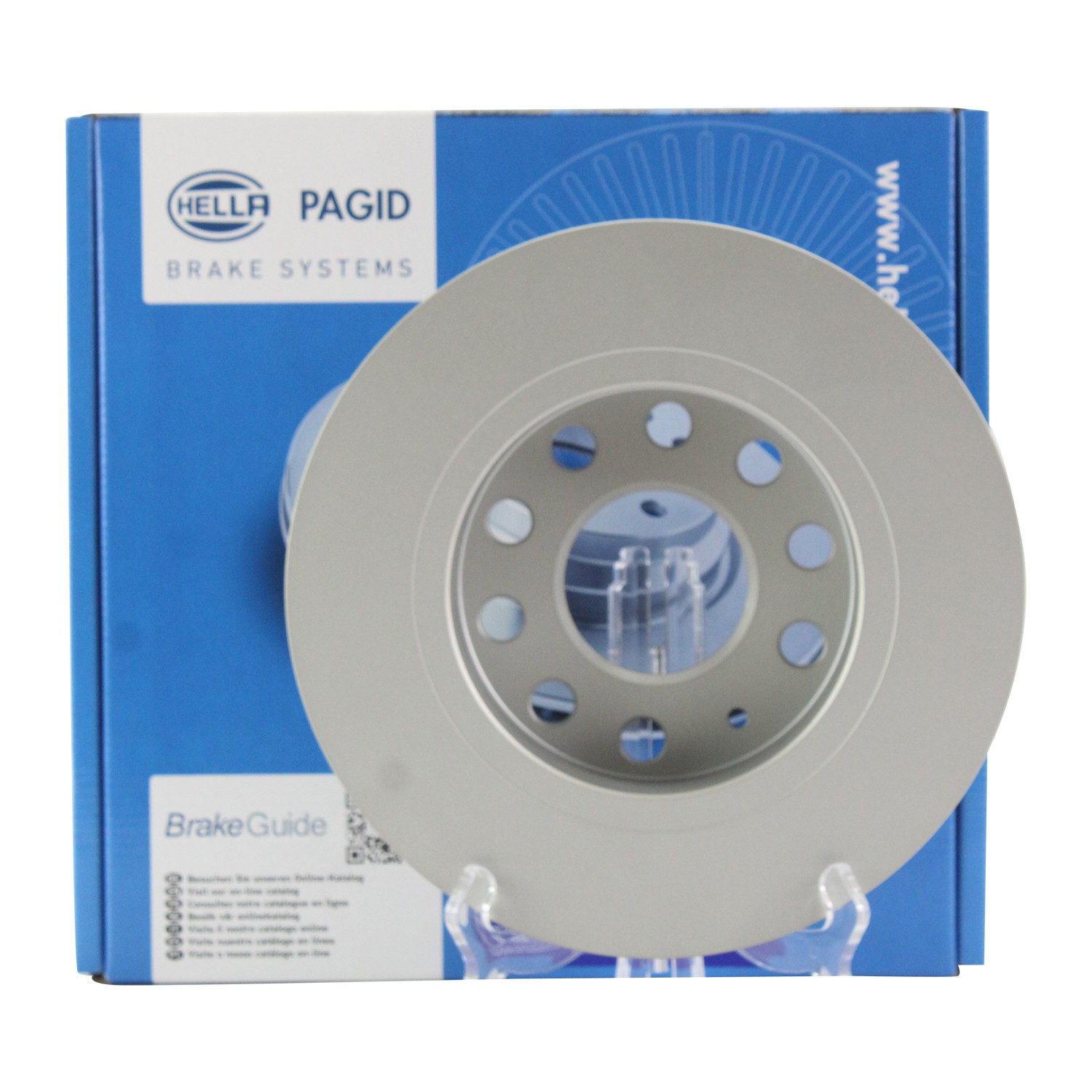 Hella Pagid Rear Disc Brake Rotor For Audi A3 355122612