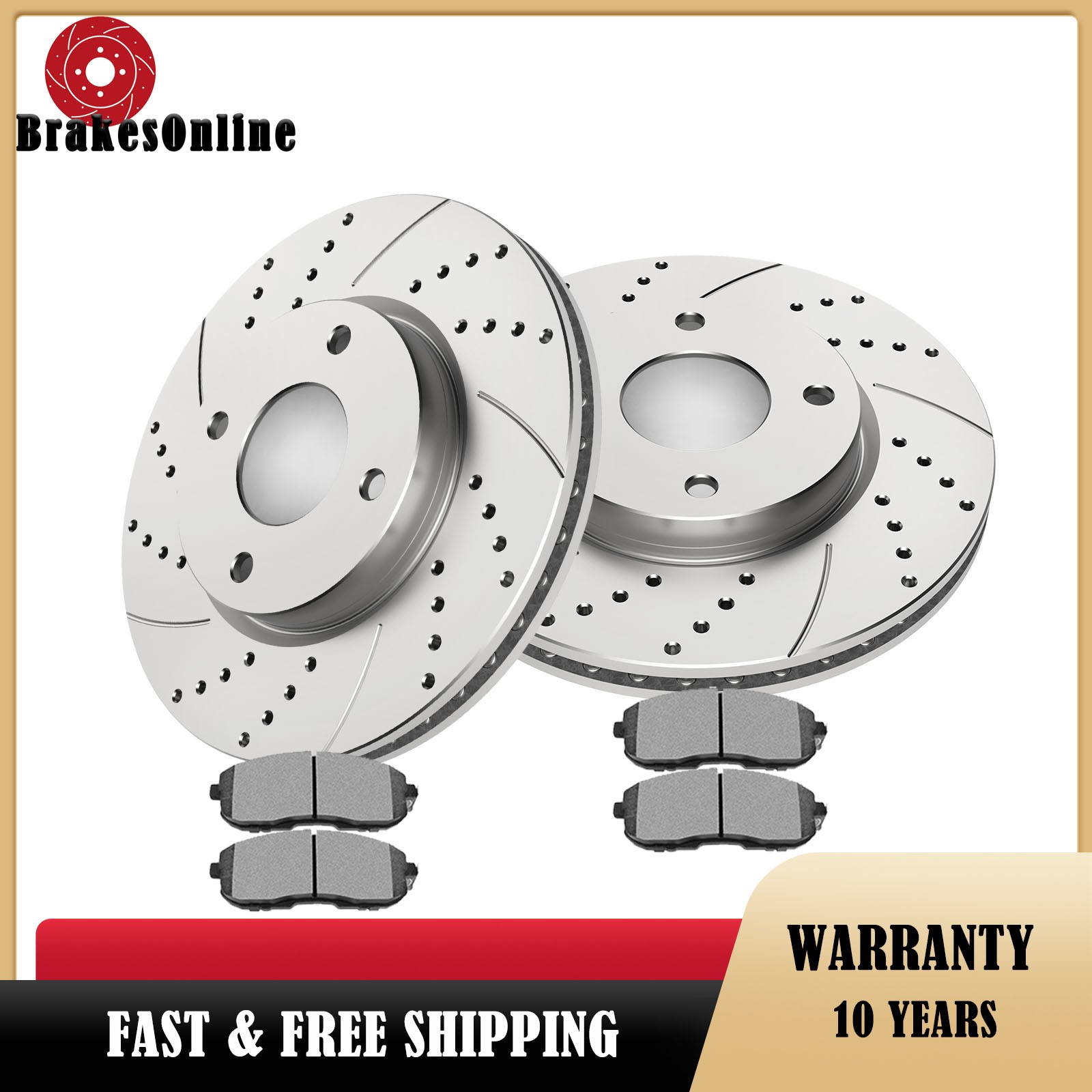 Front Brake Rotors Pads fit for Nissan Sentra Versa 2007-2012 Cube 2009-2014