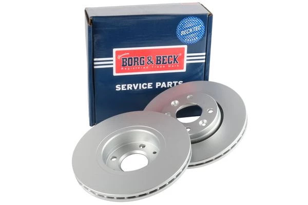 Borg & Beck BBD5226 Front Brake Discs Pair 257mm Vented Fits Dacia Lada Mercedes