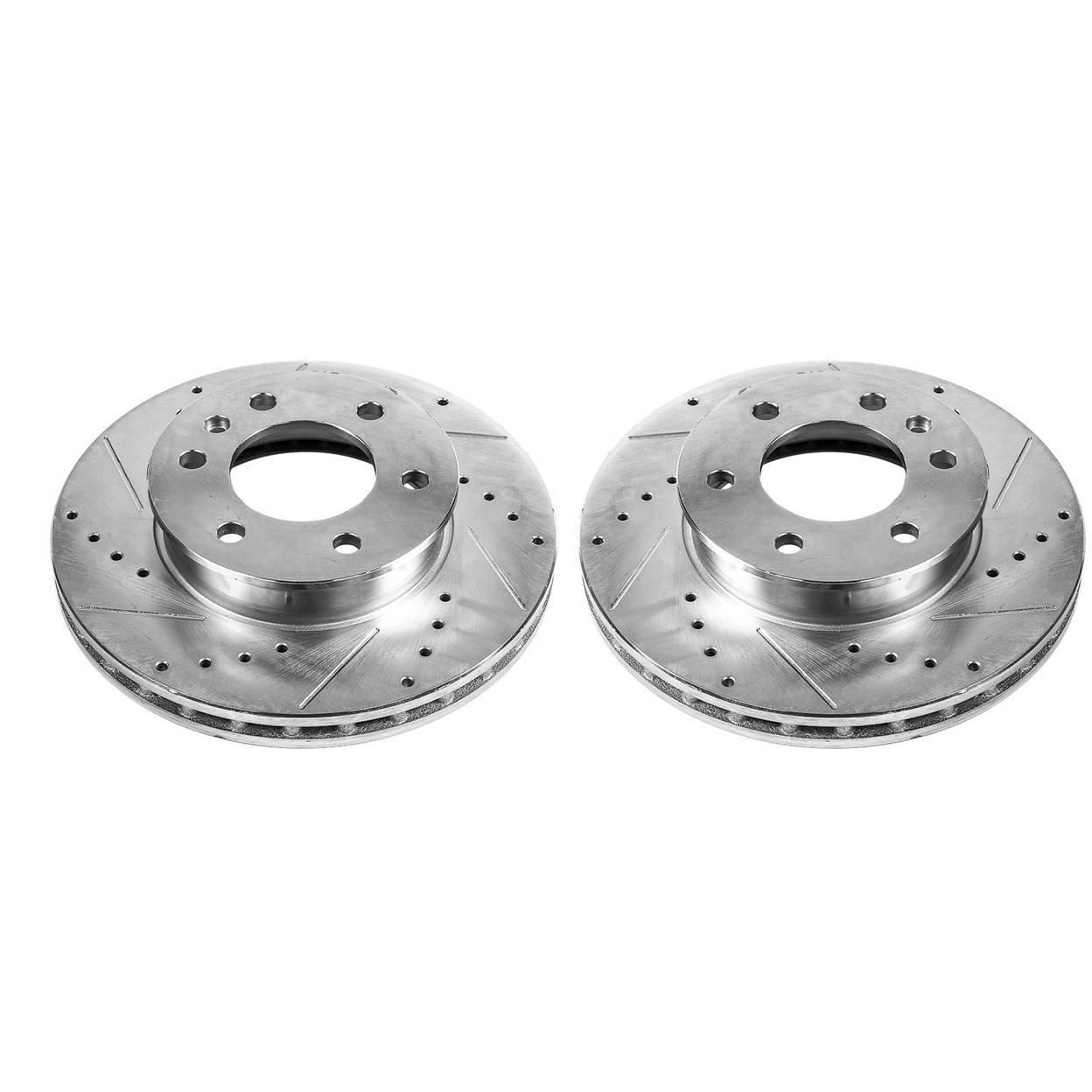 PowerStop Disc Brake Rotor Set – Fits Dodge Sprinter 2500 2007-2009, Dodge Sprin