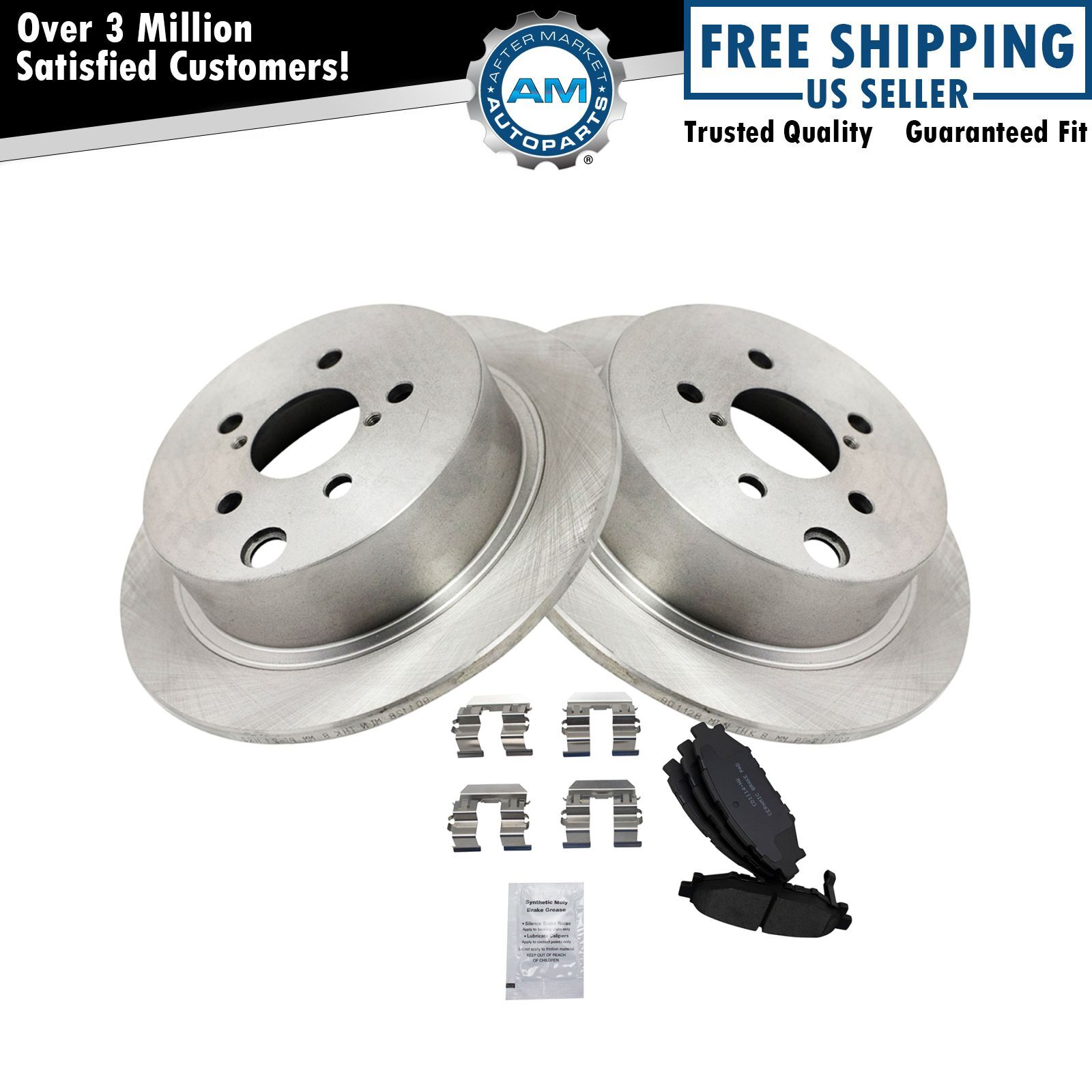 Rear Premium Posi Ceramic Brake Pads & Rotor Kit for Subaru