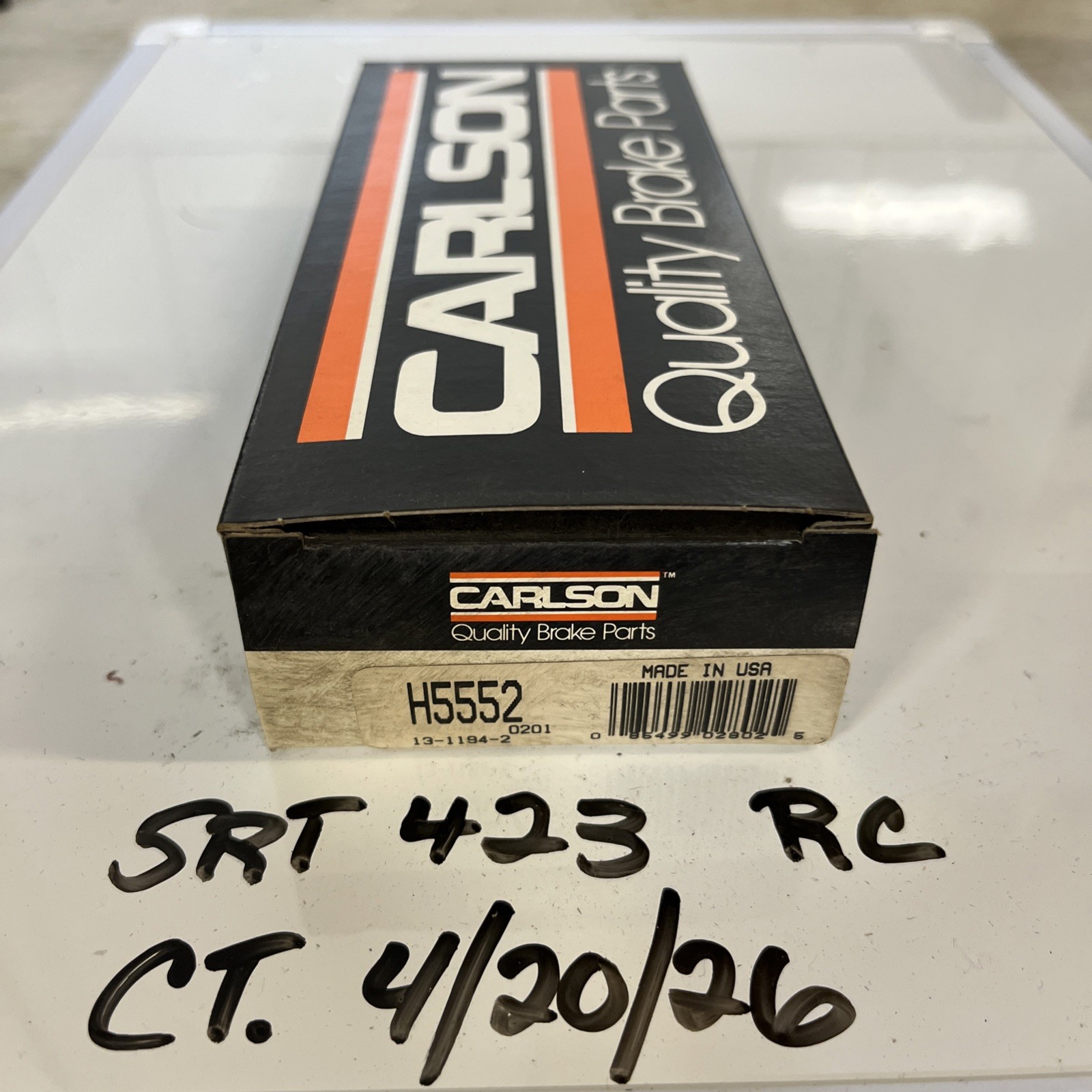Carlson H5552 Disc Brake Hardware Kit