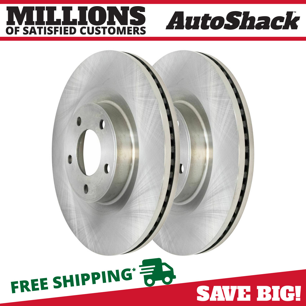 Front Brake Rotors Pair 2 for 2007-2009 Ford Edge 2007-2009 Lincoln MKX 3.5L V6