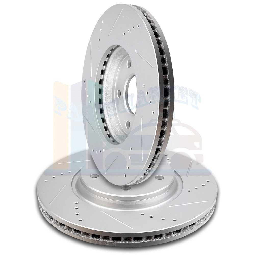 2X Front Discs Brake Rotors For 2004 2005-2012 Chevrolet Malibu G3000 Casting