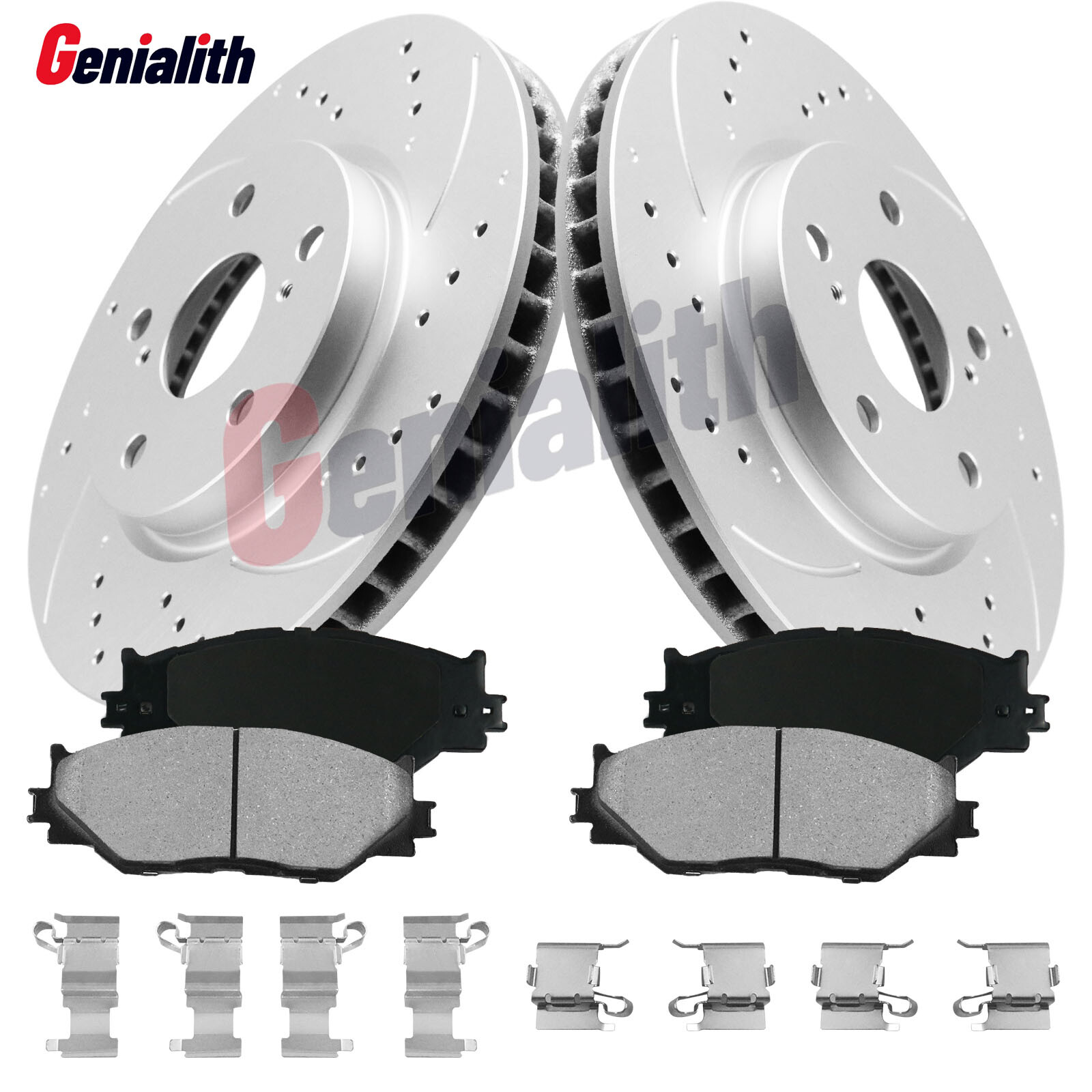 Front Brake Drilled Rotors and Pads Kit For Lexus IS250 2006 2007 2008 2014 2015