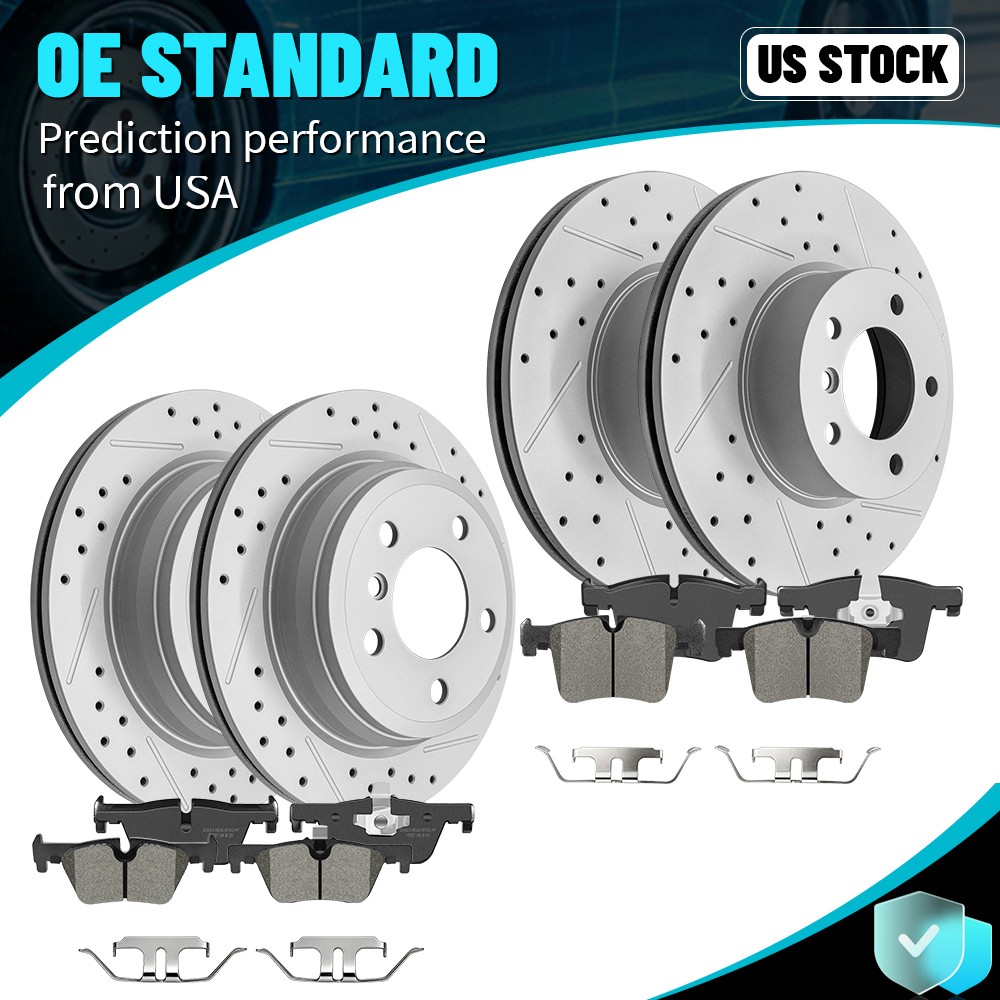 Front Rear Disc Rotors Brake Pads for BMW 320i 328i 330i 428ix Drive Gran Coupe