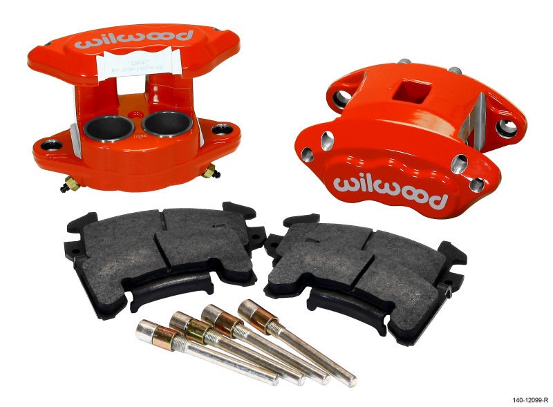 Wilwood D154 Front Caliper Kit – Red 1.62/1.62in Piston 1.04in Rotor