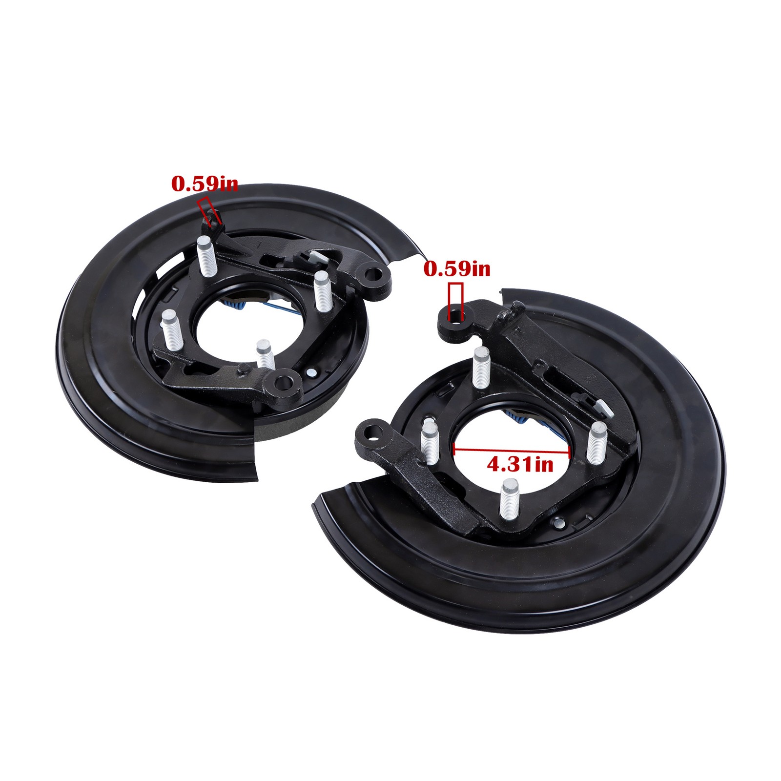 LABLT Loaded Brake Backing Plate For Ford F-Series Rear Left & Right 2005-2012