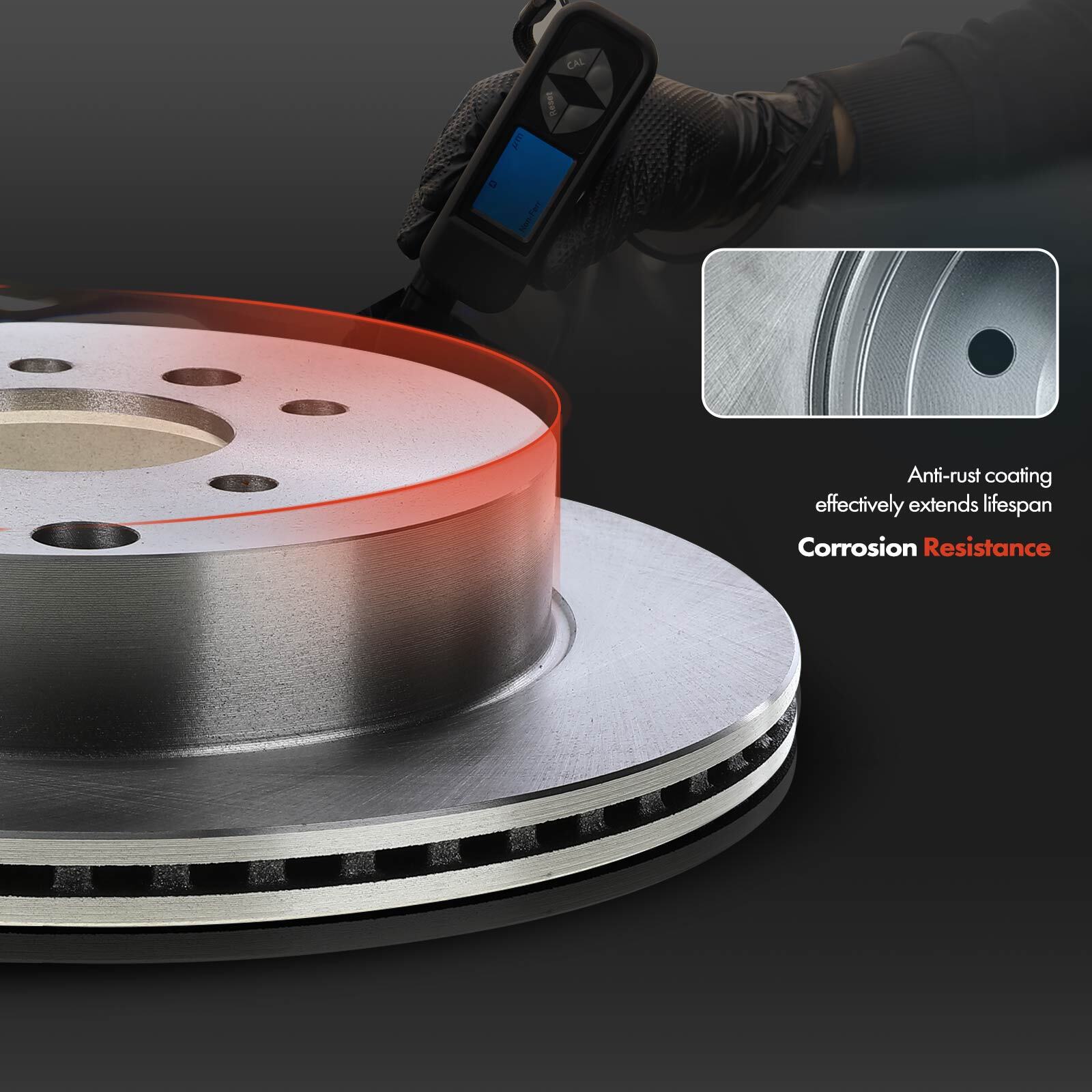 4Pcs Front & Rear Disc Brake Rotors for Chevy Traverse Buick Enclave GMC Saturn