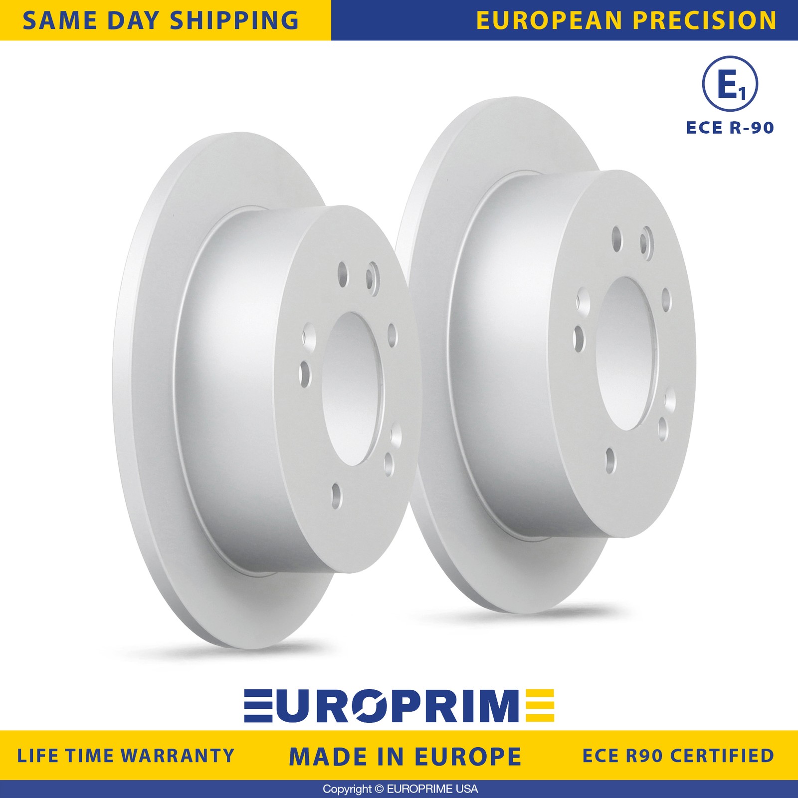 10.31 inch Rear Disc Brake Rotors Set for 2007-2010 Hyundai Elantra Replacement