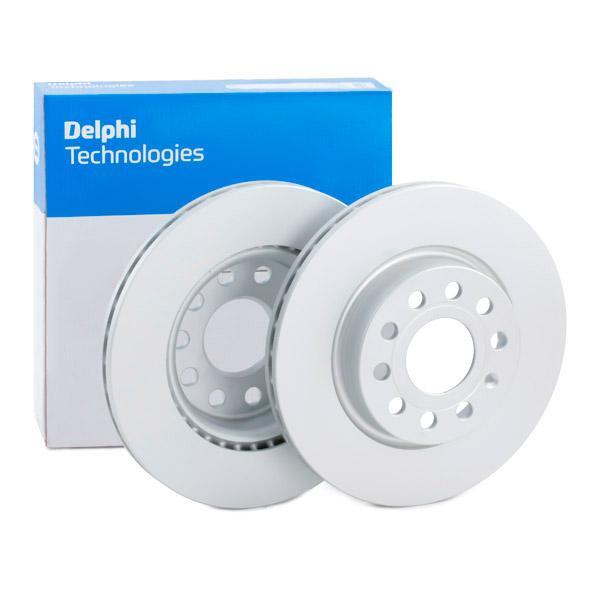 Genuine Delphi BG3832C Front Brake Disc Set 280mm Coated For Seat Skoda VW Audi