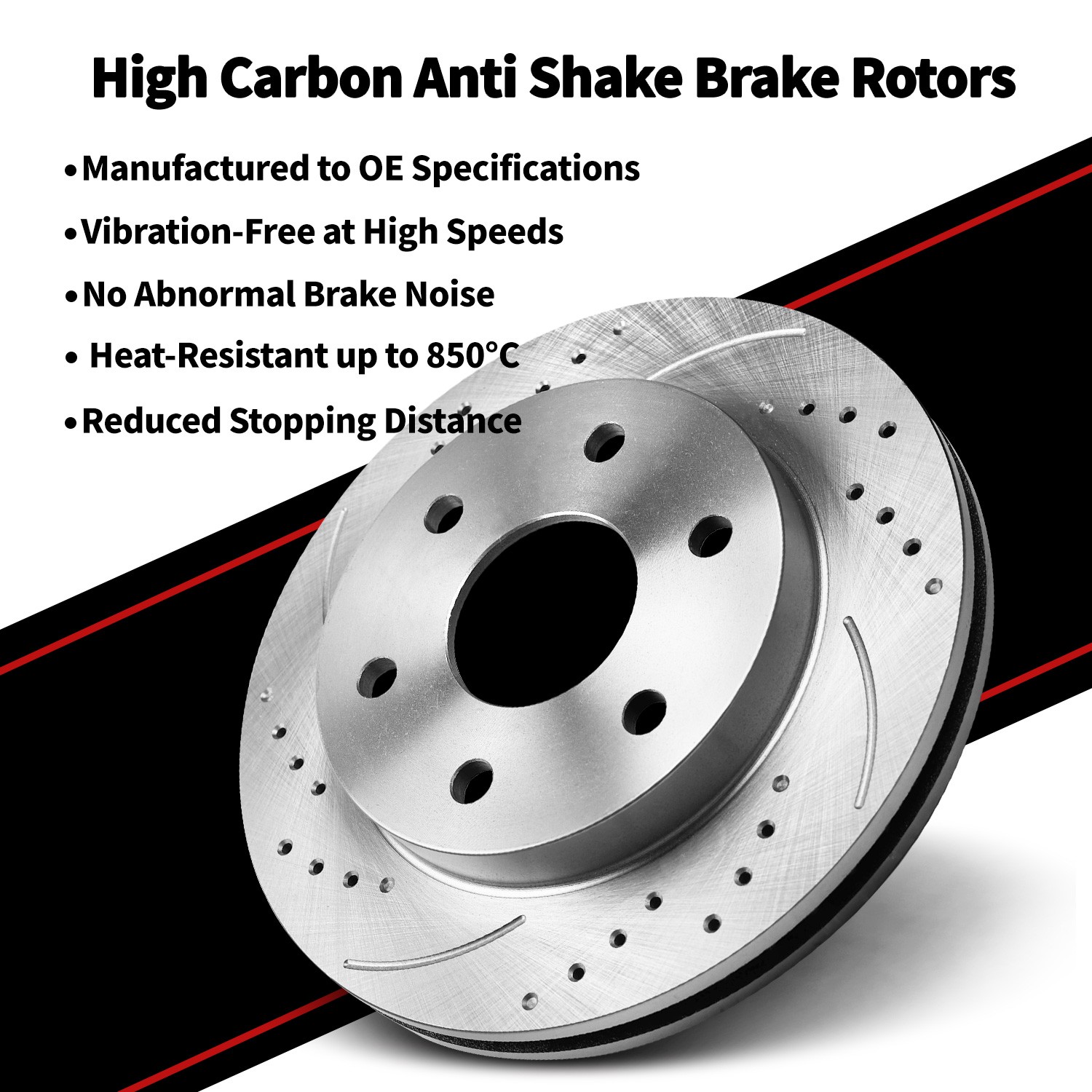 11.1in Front & 10.2in Rear Disc Rotors Brake Pads For Honda Civic 2013-2014 2015