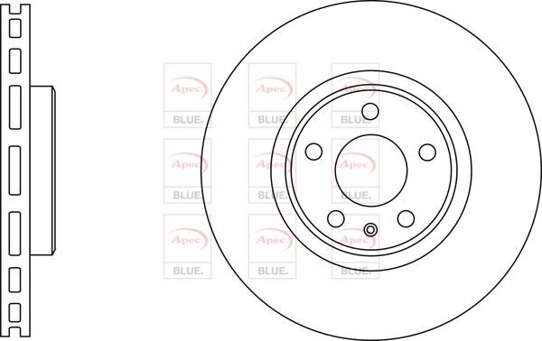Brake Discs Pair Front FOR AUDI A4 211bhp 8K 2.0 09->16 CHOICE1/2 Petrol Blue