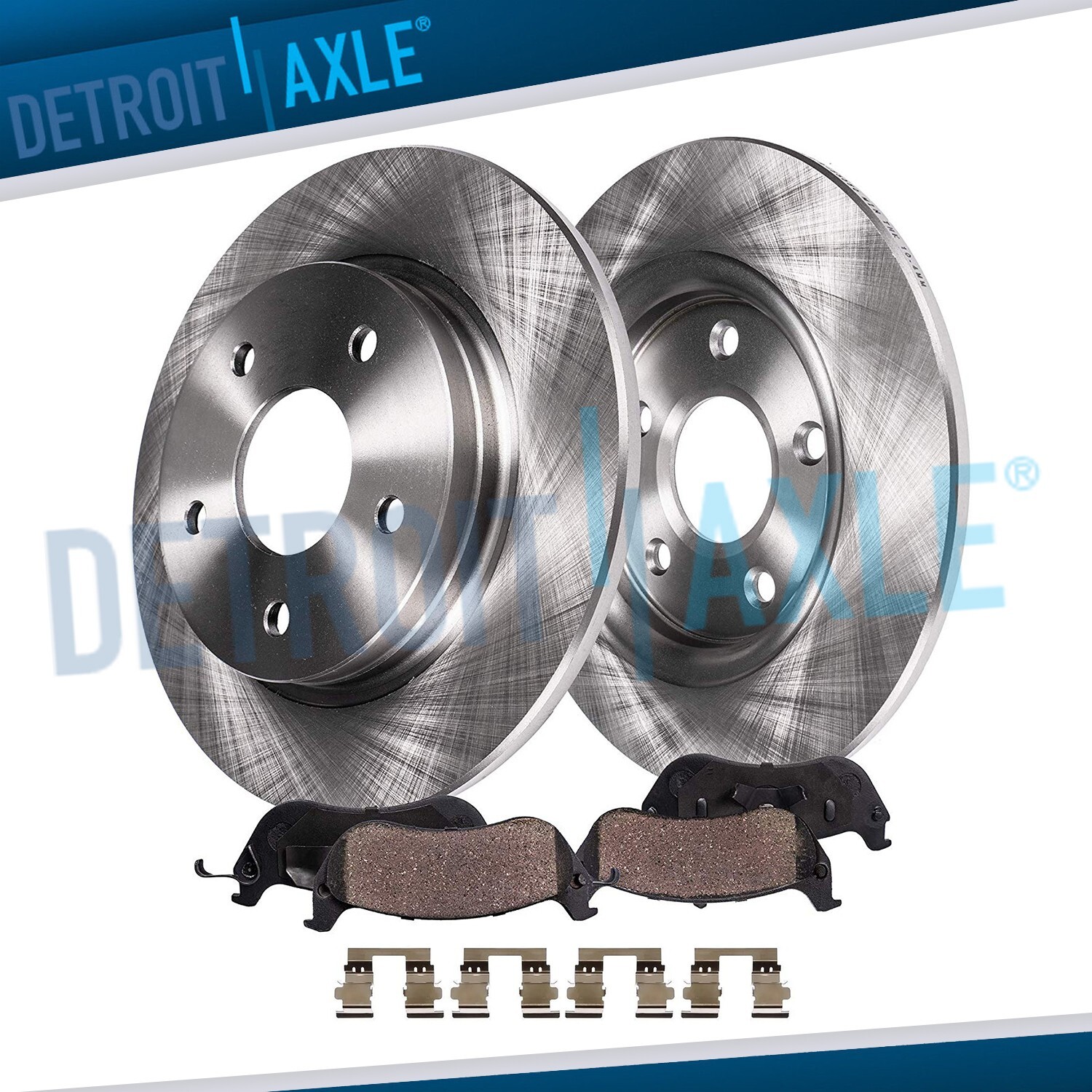 264mm Rear Brake Rotors Ceramic Brake Pads for Chevrolet Bolt EUV EV Cruze Volt